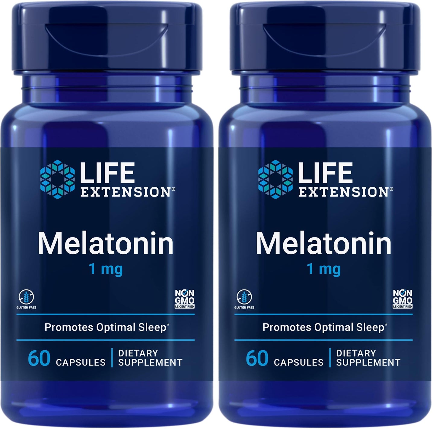 Life Extension Melatonin 1 mg | Restful Sleep & Immune Support | Gluten-Free, Non-GMO