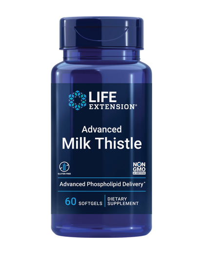 Life Extension Advanced Milk Thistle – Liver Health Support, 60 Softgels | Gluten-Free, Non-GMO