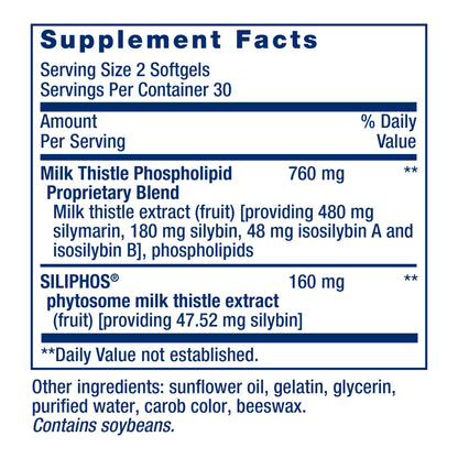 Life Extension Advanced Milk Thistle – Liver Health Support, 60 Softgels | Gluten-Free, Non-GMO