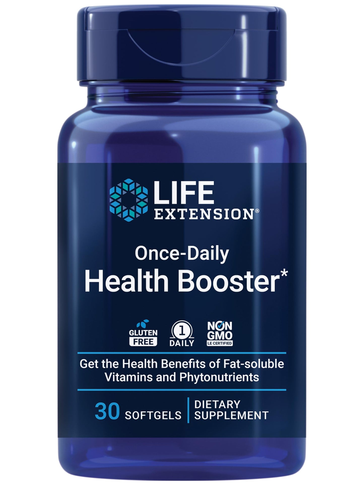 Life Extension Once-Daily Health Booster – Vitamins E, K1 & K2, 30 Softgels