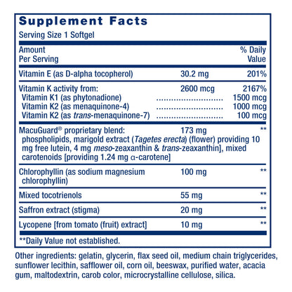 Life Extension Once-Daily Health Booster – Vitamins E, K1 & K2, 30 Softgels