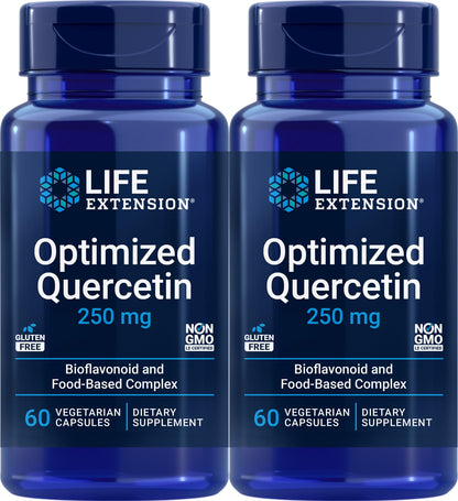 Life Extension Optimized Quercetin 60 Veg Caps (Pack of 2) – Cardiovascular & Antioxidant Support