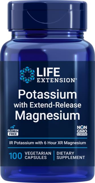 Life Extension Potassium 99 mg + Magnesium 250 mg – Dual-Action Mineral