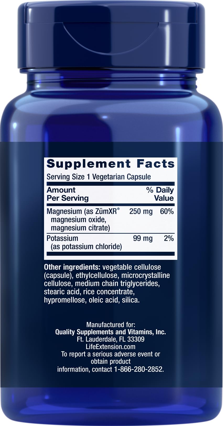 Life Extension Potassium 99 mg + Magnesium 250 mg – Dual-Action Mineral