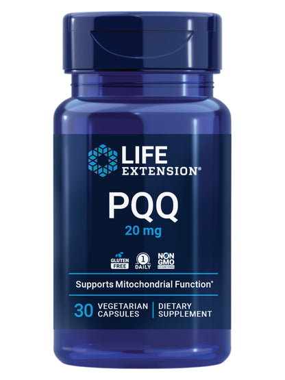 Life Extension PQQ 20 mg – Promotes New Mitochondria | Gluten-Free, Non-GMO, Vegetarian