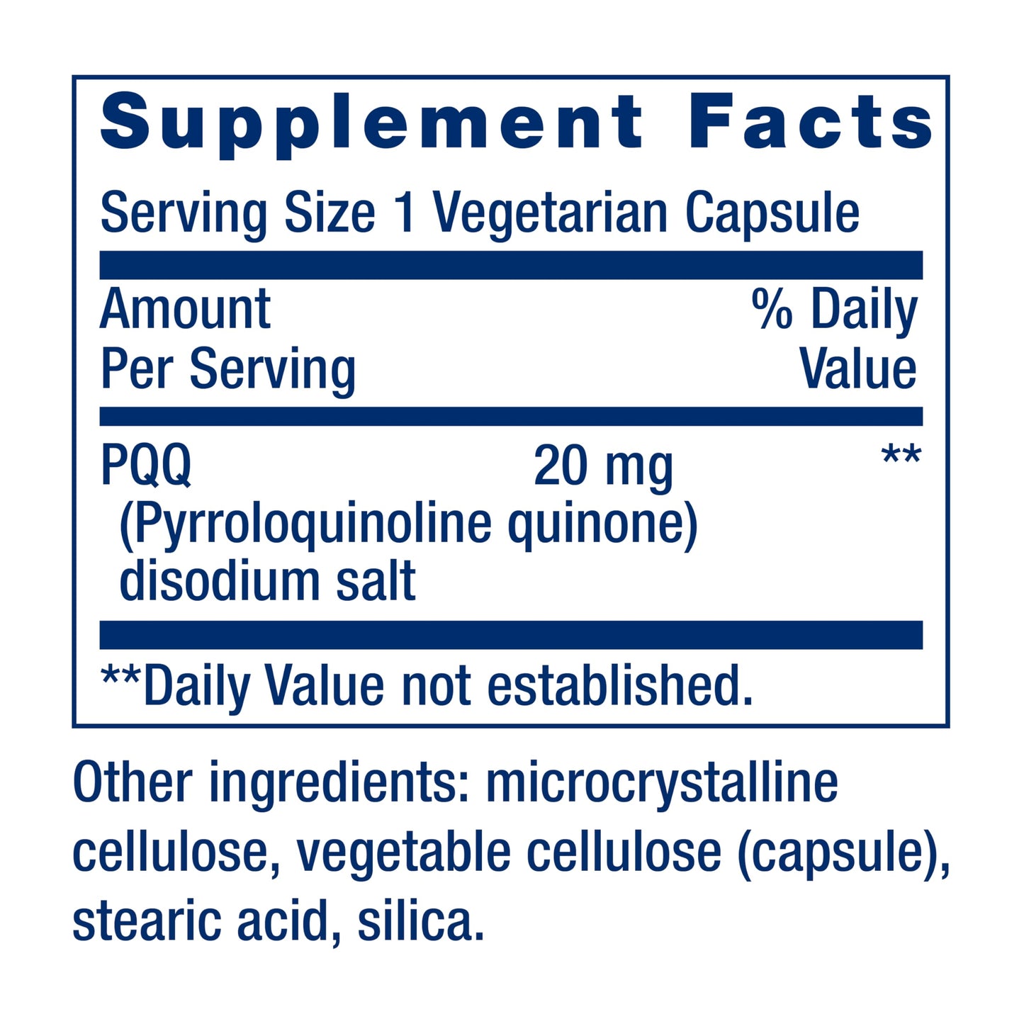 Life Extension PQQ 20 mg – Promotes New Mitochondria | Gluten-Free, Non-GMO, Vegetarian