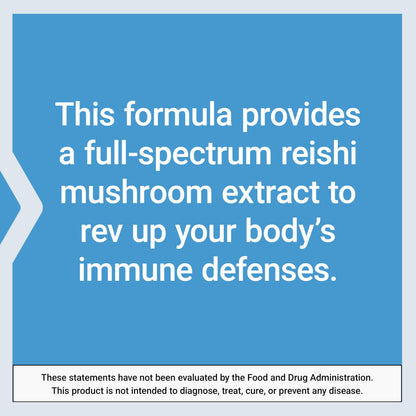 Life Extension Reishi Extract Mushroom Complex - Immune Support | Gluten-Free, Non-GMO, Vegetarian - 60 Capsules