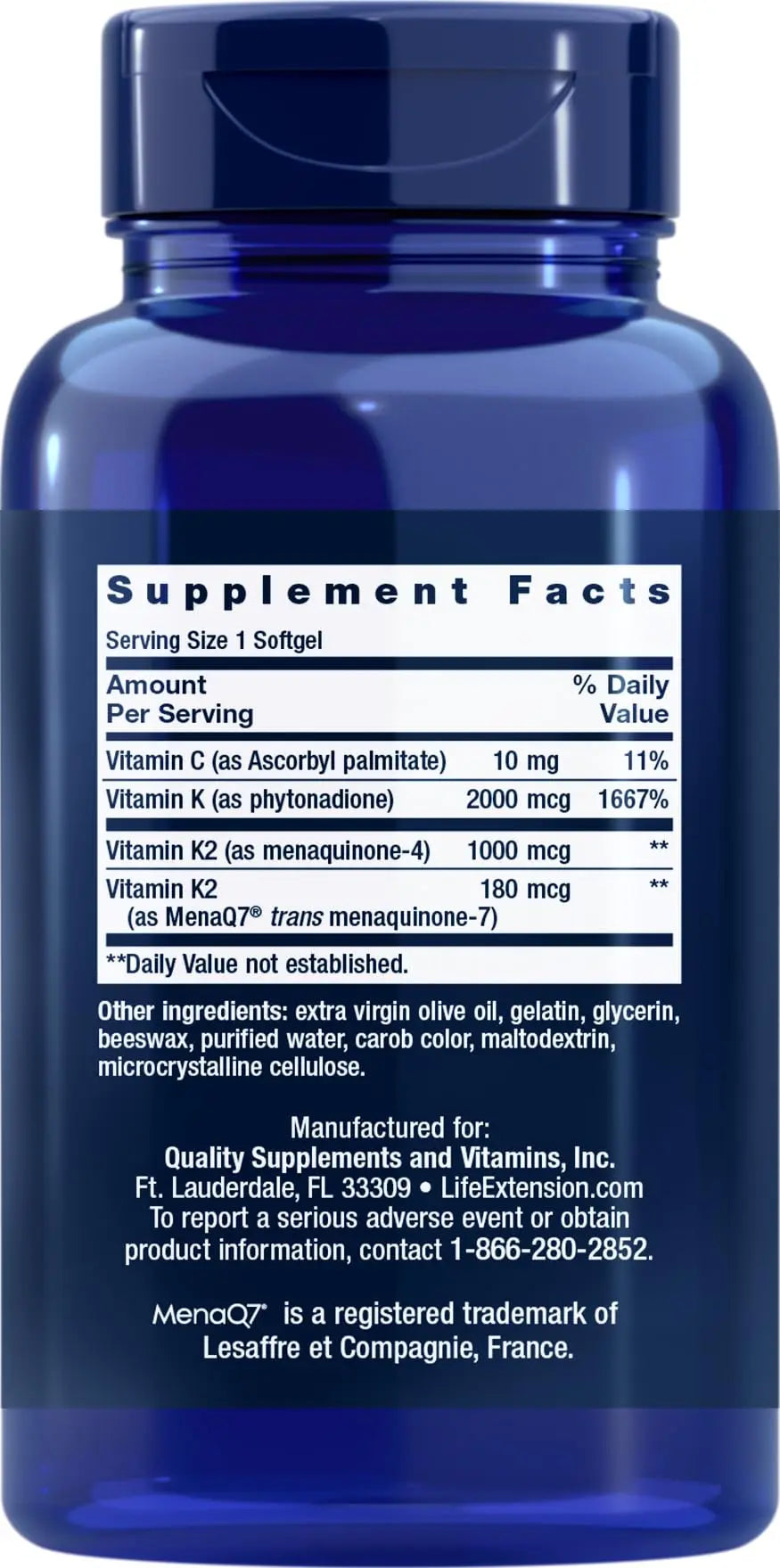 Life Extension Super K – Vitamin K1 & K2 (MK4 & MK7), 150 Softgels BritishVita | Premium UK Vitamins & Wellness Supplements