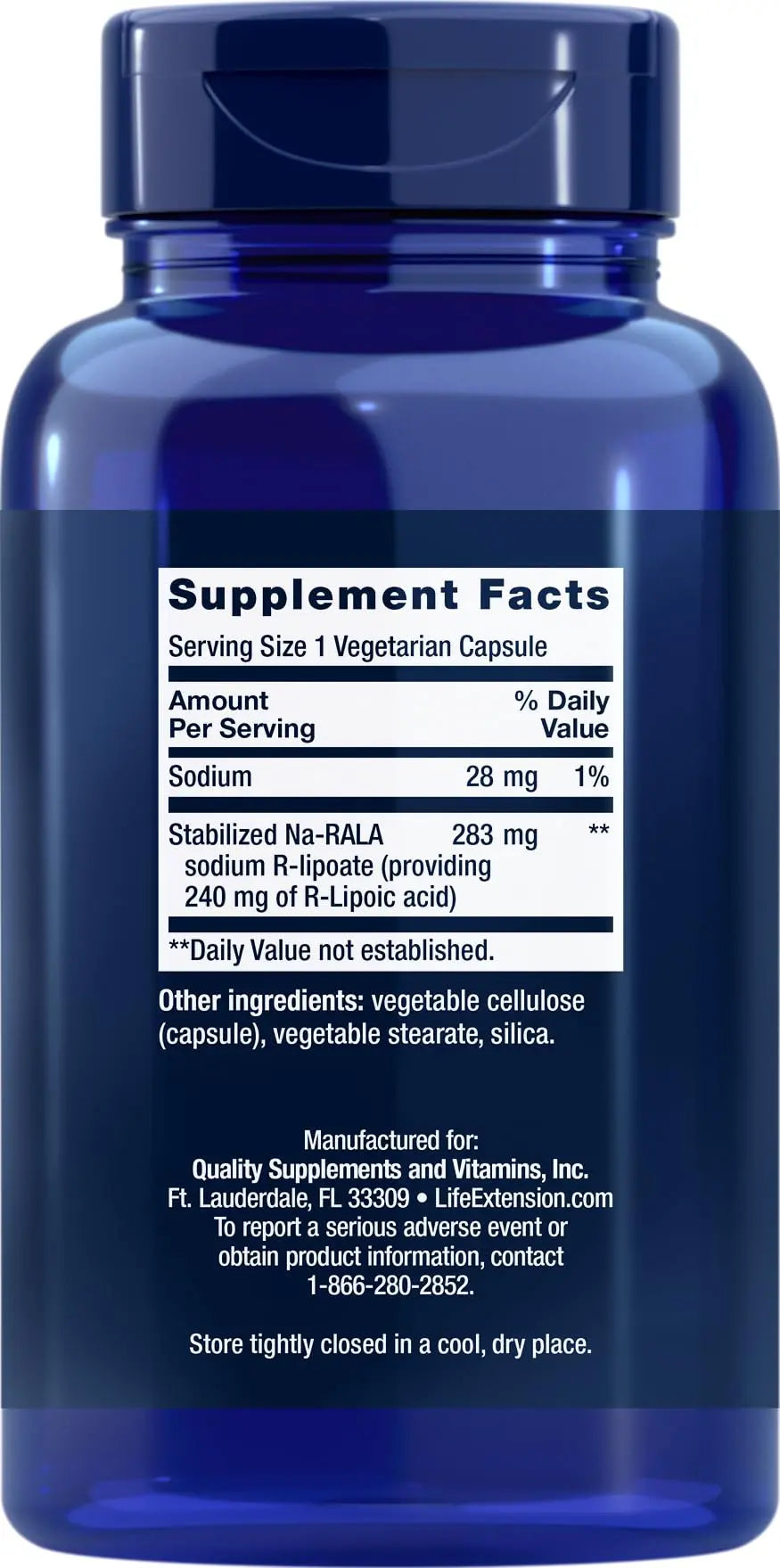 Life Extension Super R-Lipoic Acid 240 mg | 90 Vegetarian Capsules BritishVita | Premium UK Vitamins & Wellness Supplements