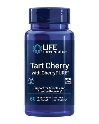 Life Extension Tart Cherry with CherryPURE® – 480 mg Anthocyanins, 60 Veg Capsules