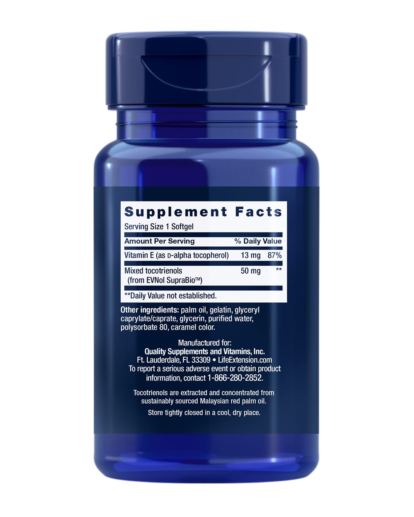 Life Extension Super Absorbable Tocotrienols – Hair Growth & Brain Support, 60 Softgels | Gluten-Free, Non-GMO