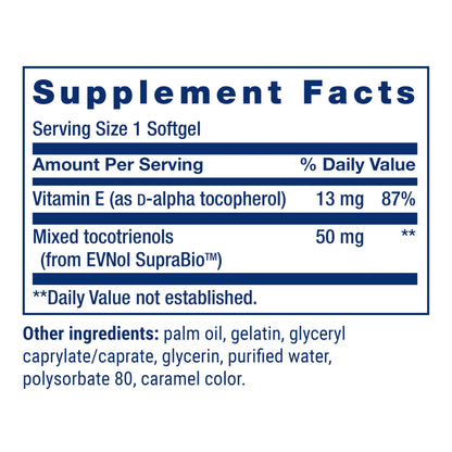 Life Extension Super Absorbable Tocotrienols – Hair Growth & Brain Support, 60 Softgels | Gluten-Free, Non-GMO