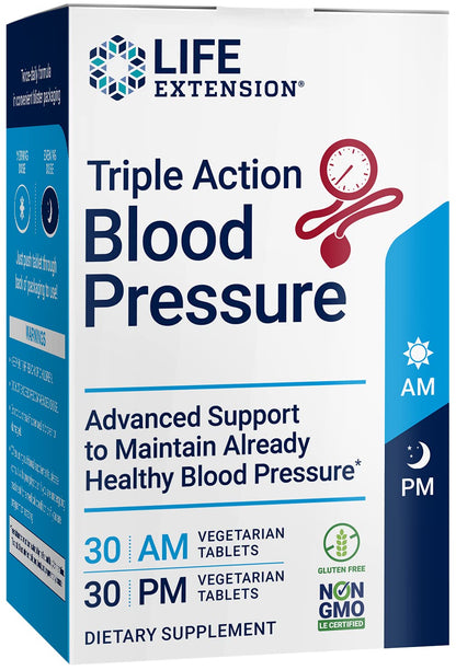 Life Extension Triple Action Blood Pressure – Day & Night Heart Health Support