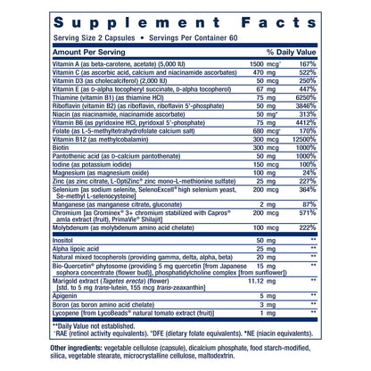 Life Extension Two-Per-Day Multivitamin – 120 Capsules, Non-GMO, Gluten-Free, Two-Month Supply