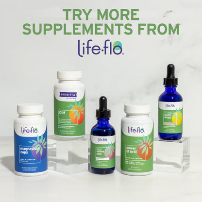 Life-Flo Biotin Drops 10000mcg with Vitamin D3 – Hair, Skin & Nails Support (Vanilla, 2 oz)