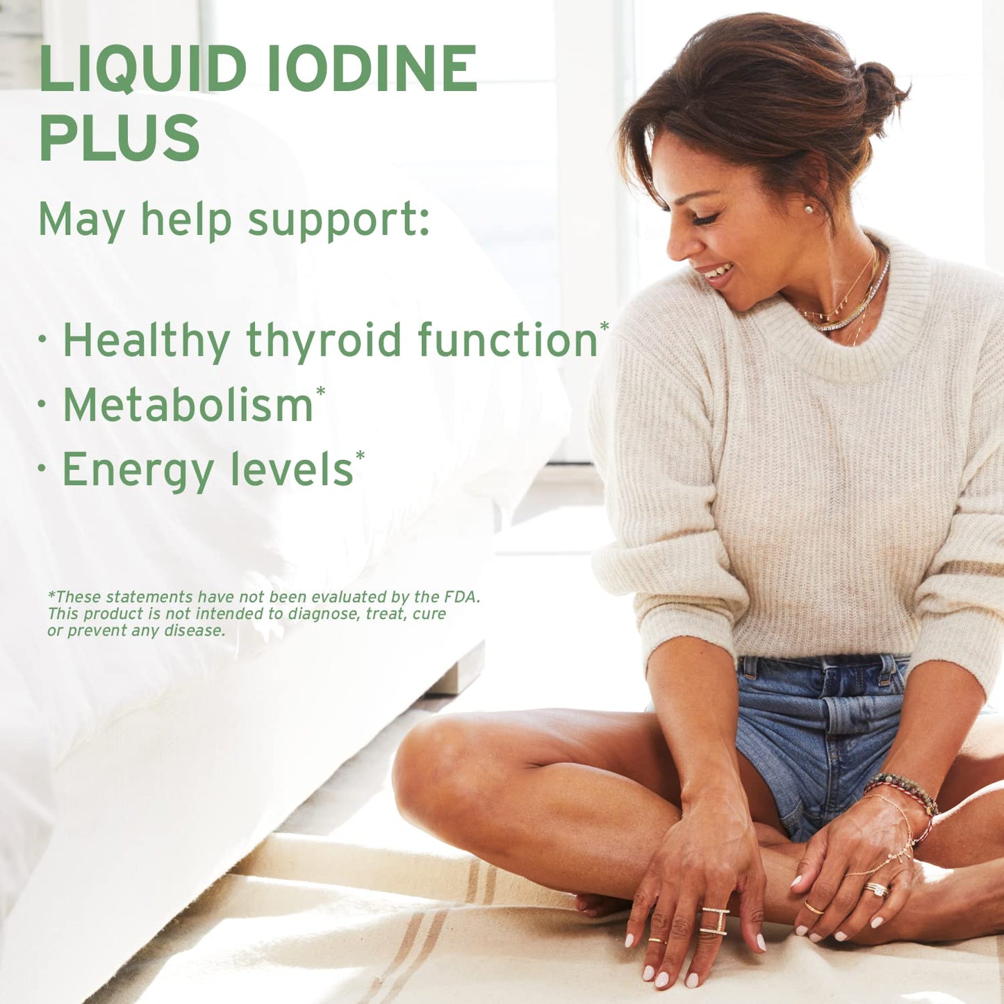Life-flo Liquid Iodine Plus 150 mcg – Thyroid Support, Unflavored Drops, 2 fl oz