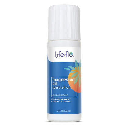 Life-Flo Magnesium Oil Sport Roll-On – Magnesium Roll-On for Adults & Kids, 3 fl oz