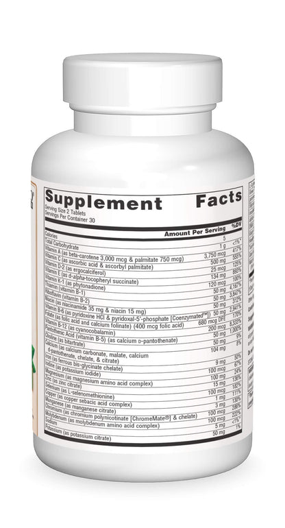 Source Naturals Life Force Vegan Multiple – 60 Tablets | All-Vegan Multivitamin
