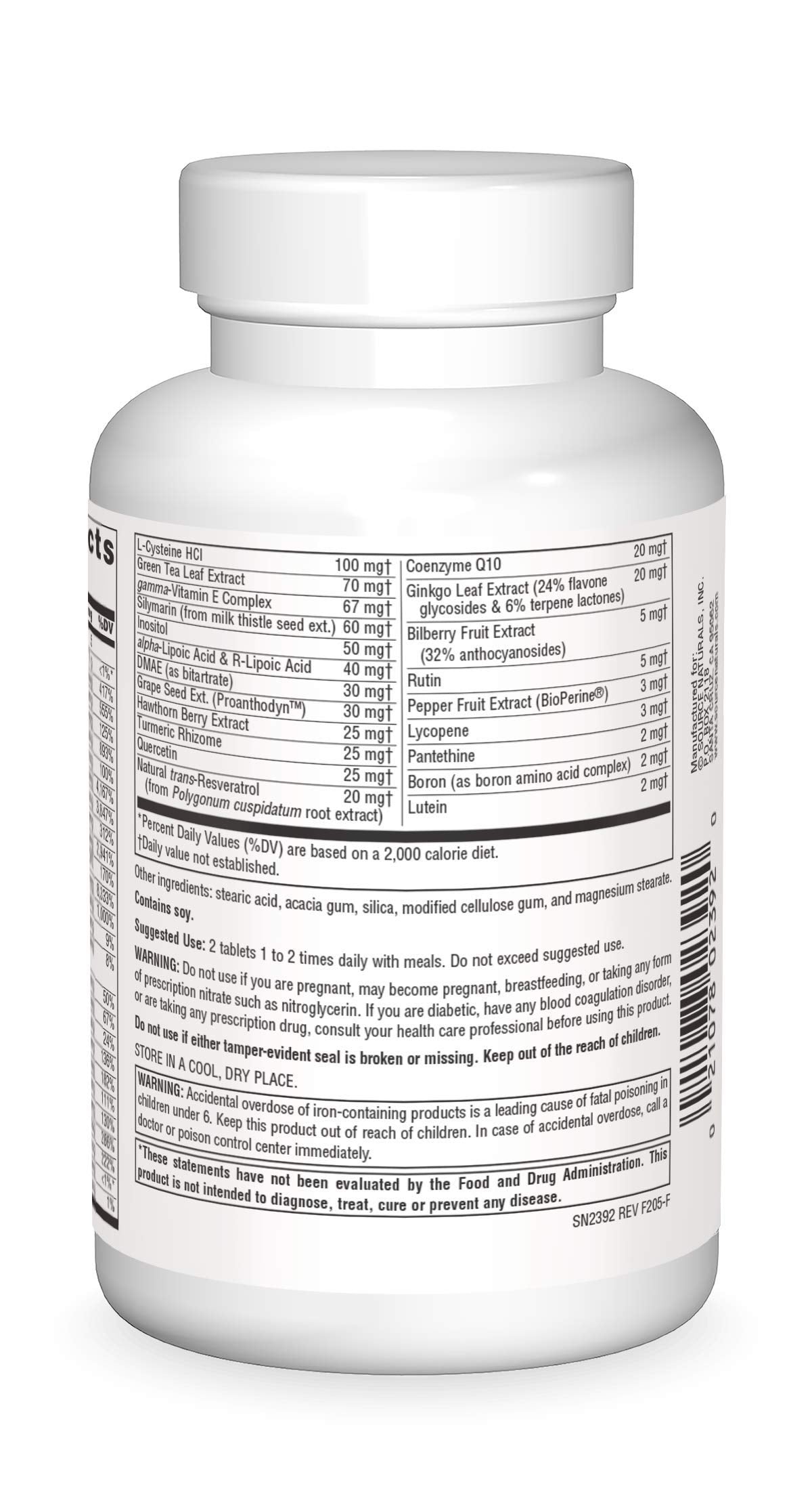 Source Naturals Life Force Vegan Multiple – 60 Tablets | All-Vegan Multivitamin