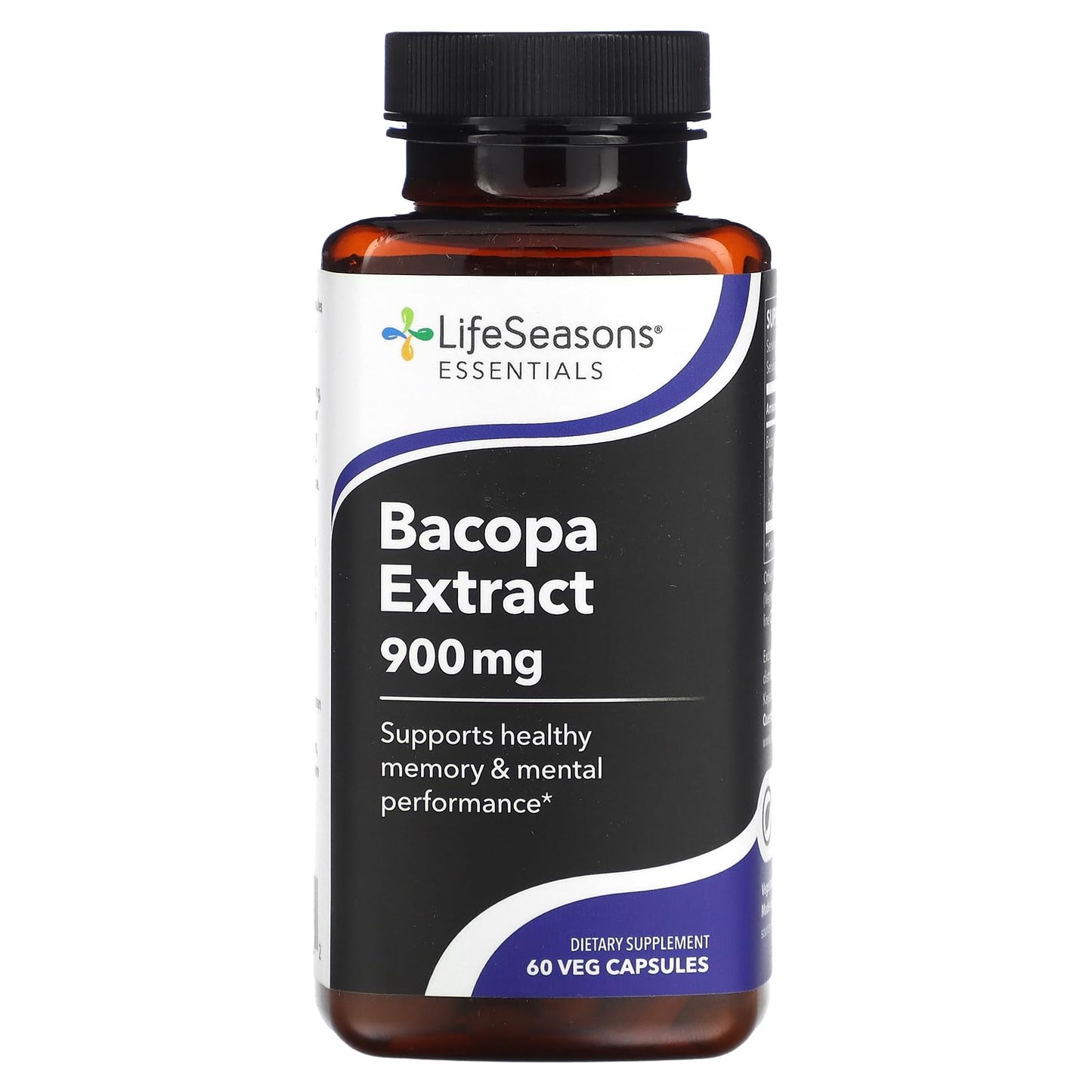 LifeSeasons Essentials Bacopa Extract - Memory & Focus Support | 900mg per Serving, 60 Capsules