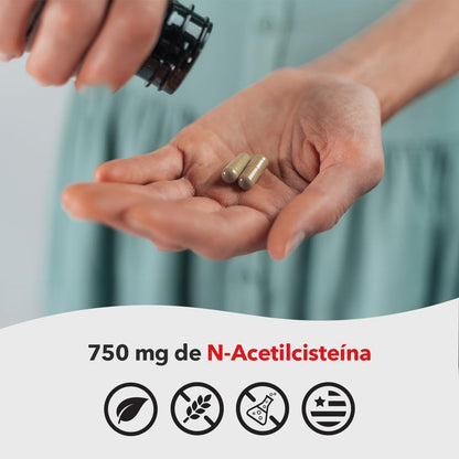 LifeSeasons NAC – N-Acetyl Cysteine for Brain, Liver, Heart & Immunity | 60 Caps