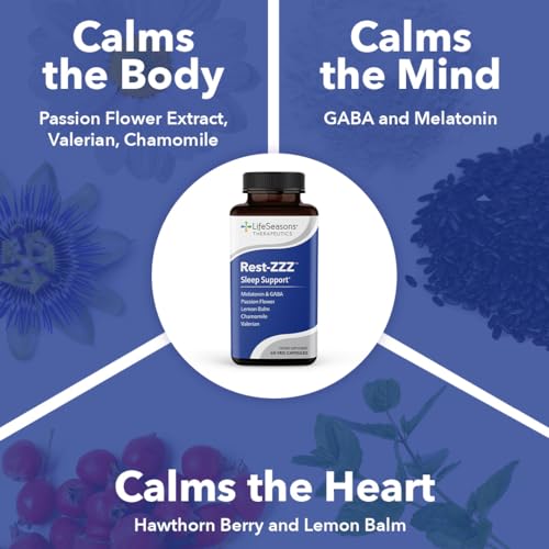 LifeSeasons Rest-ZZZ – Natural Sleep Support (60 Capsules)
