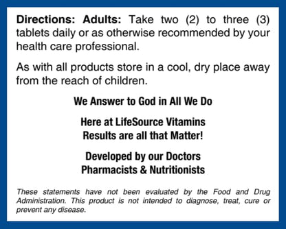 LifeSource Vitamins Pancreas Health - 18 All-Natural Synergistic Ingredients for Pancreas Support