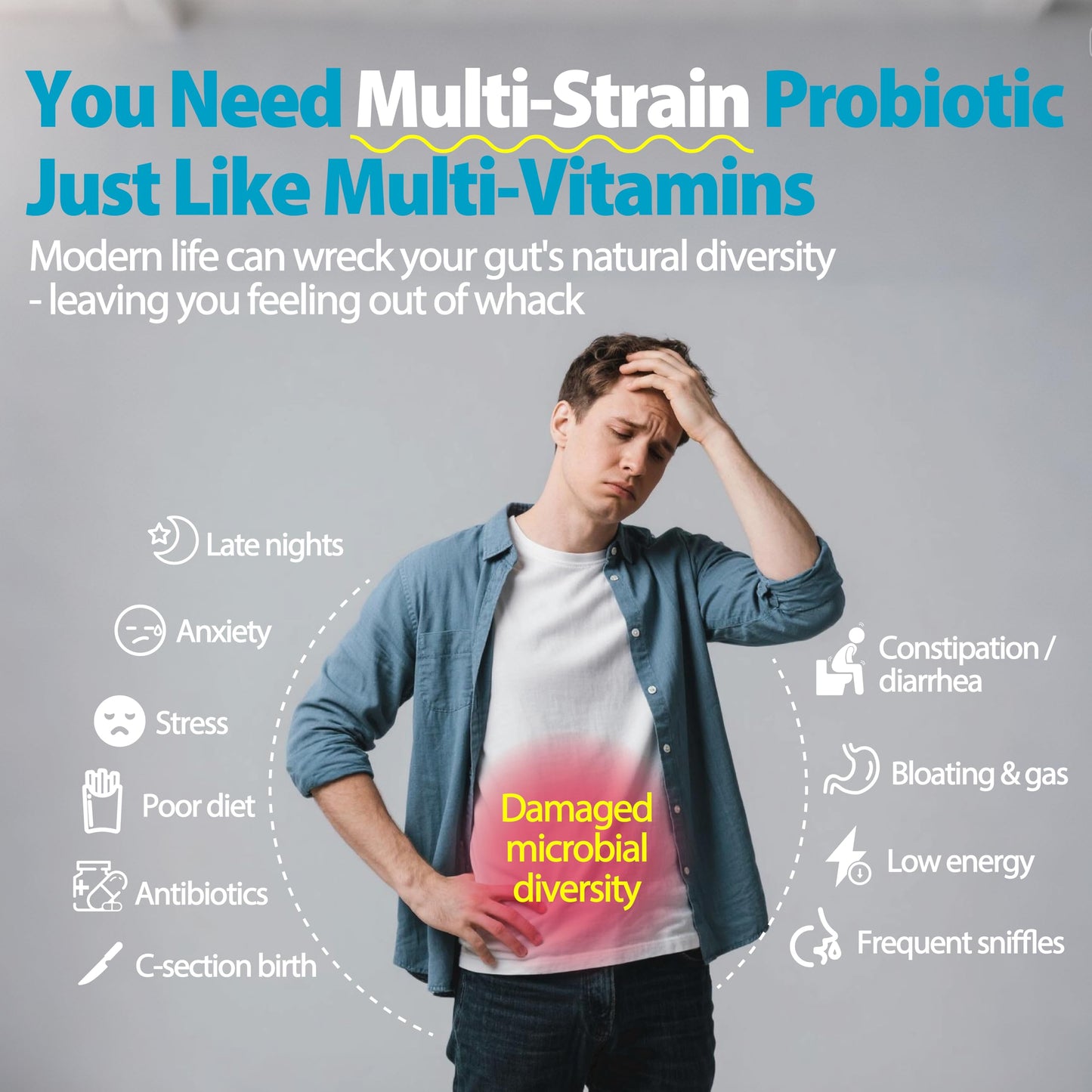 Life-Space Probiotic 96B CFU - 15 Strains, 30 Veg Capsules
