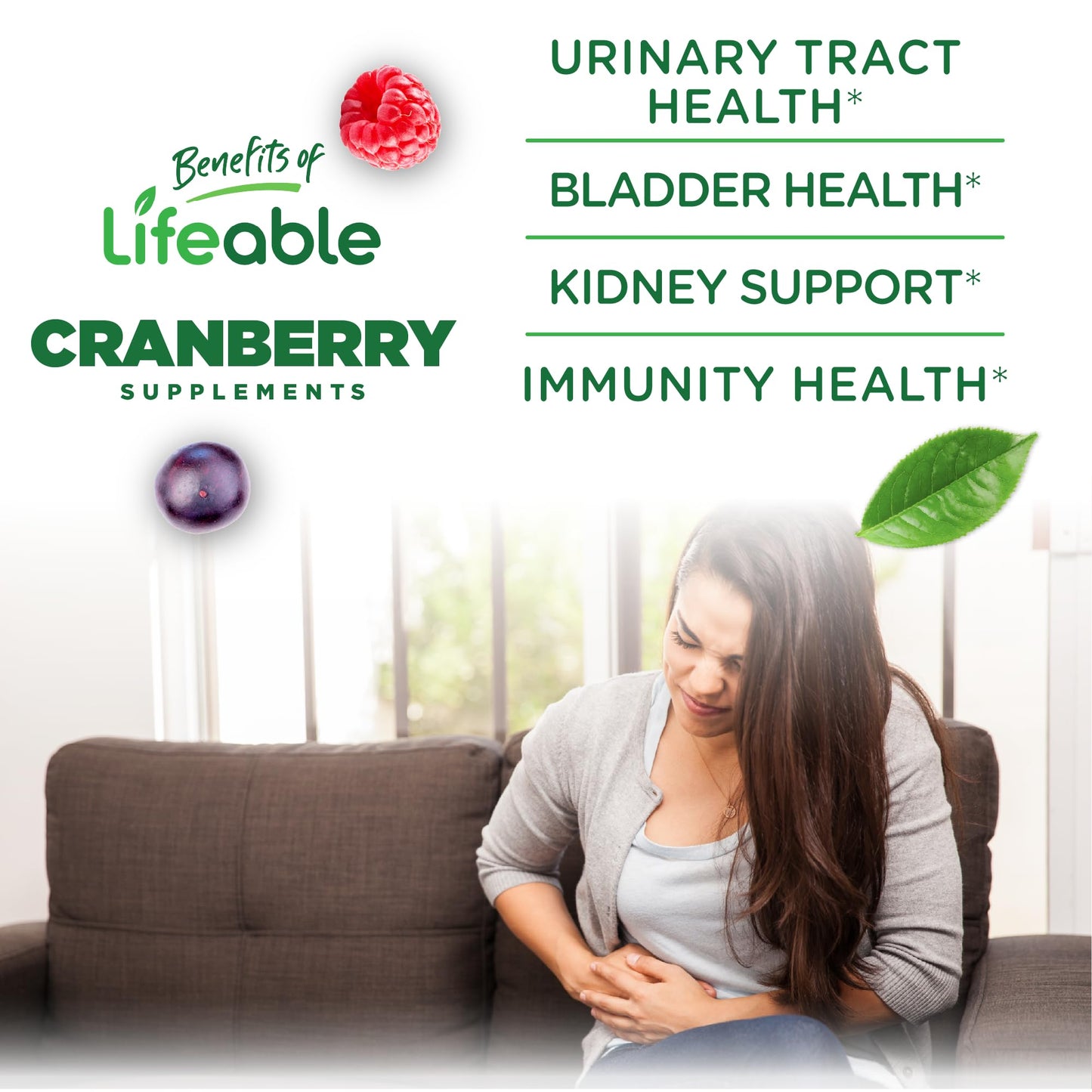 Lifeable Cranberry Gummies for Women – 60 Count | 25,000 mg Equivalent