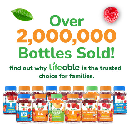 Lifeable Sugar Free Elderberry Gummies for Kids – Immune Support, 60 Gummies