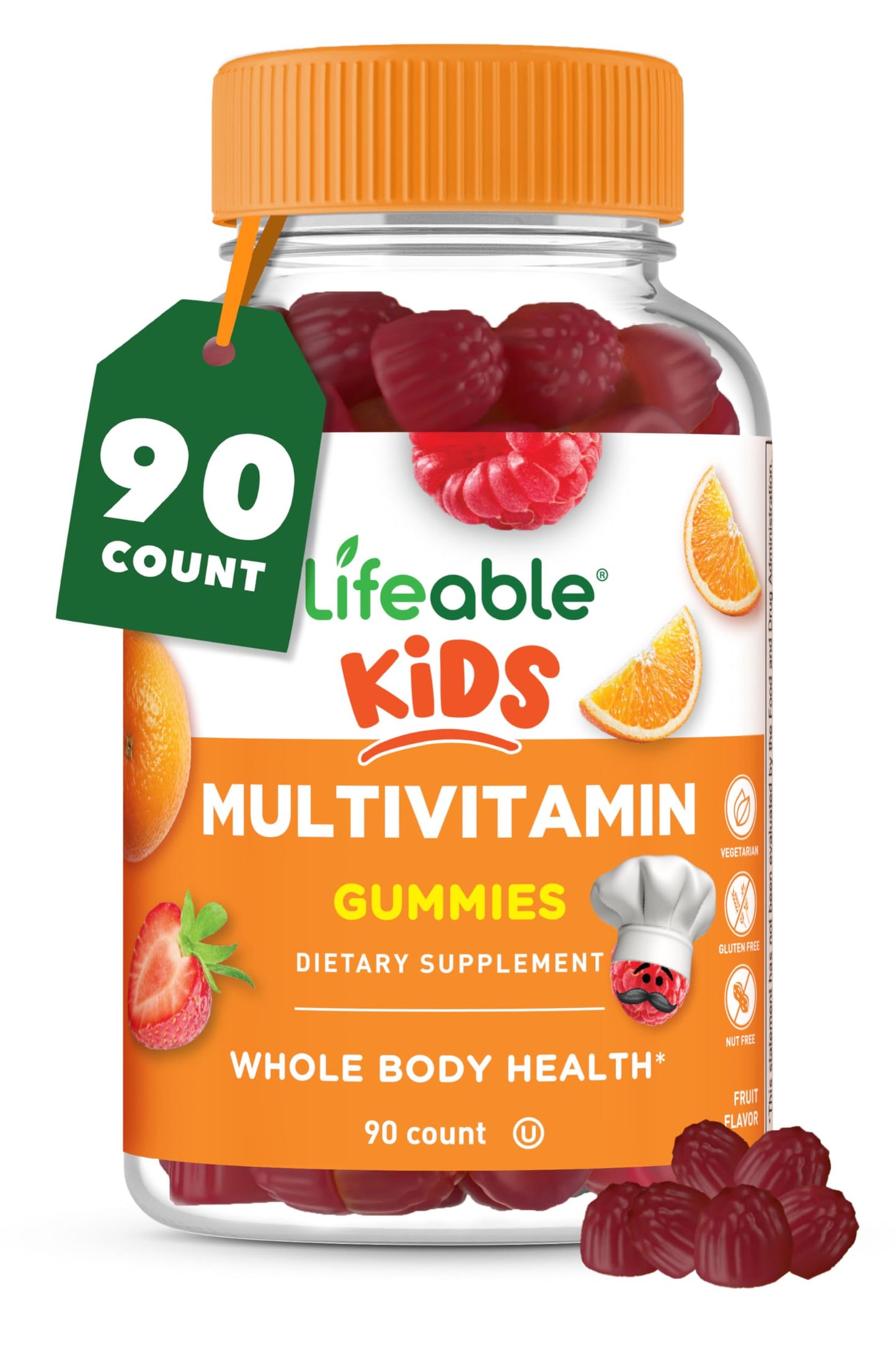 Lifeable Kids Multivitamin Gummies – Immune Support for Kids | 90 Gummies