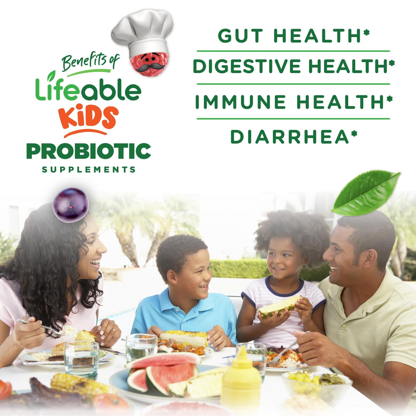 Kids Probiotics Gummies – 2 Billion CFU | Digestive & Immune Support | Lifeable