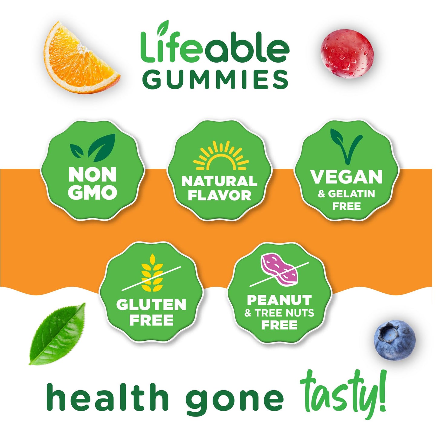 Lifeable Lutein and Zeaxanthin Gummies | Great Tasting Lutein and Zeaxanthin Supplements for Eyes | Vegan and Non GMO Eye Health Gummies | 60 Count
