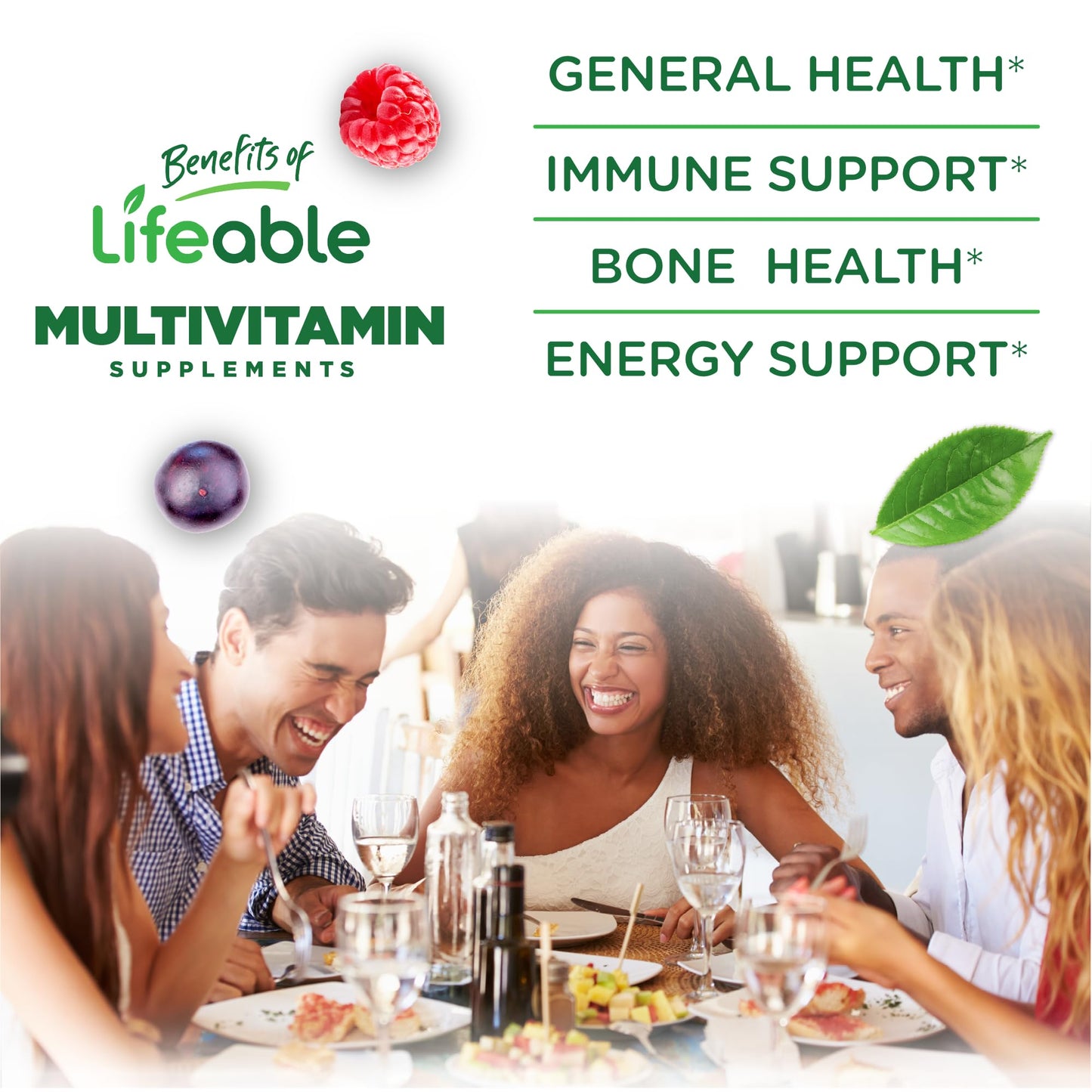 Lifeable Sugar Free Multivitamin for Men Gummies | Iron & 18 Essential Vitamins | Sugar Free Vitamins | 90 Gummies