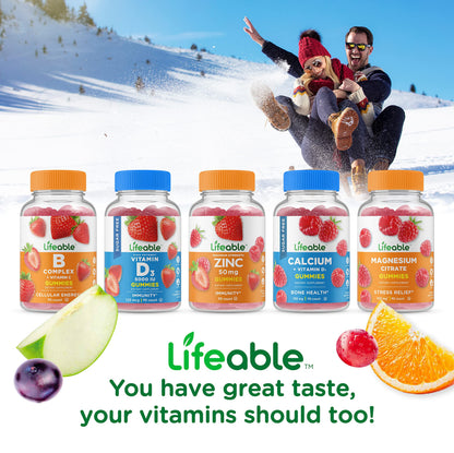 Lifeable Sugar Free Vitamin C Gummies 250 mg – Orange Flavor | Vegetarian Non-GMO | 90 Gummies