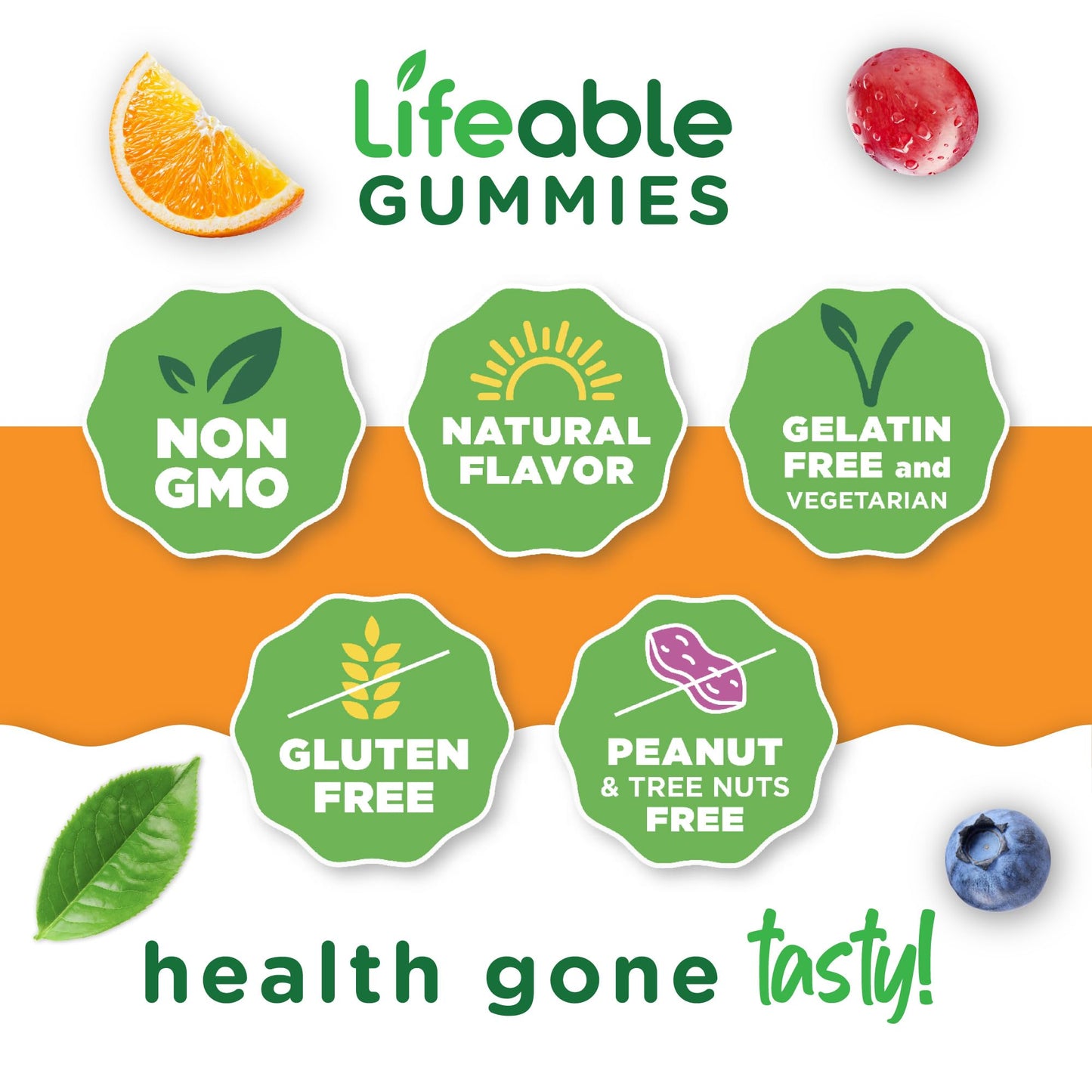 Lifeable Women's Multivitamin Gummy – A, C, D, E, B Vitamins, Iodine, Zinc | 90 Gummies