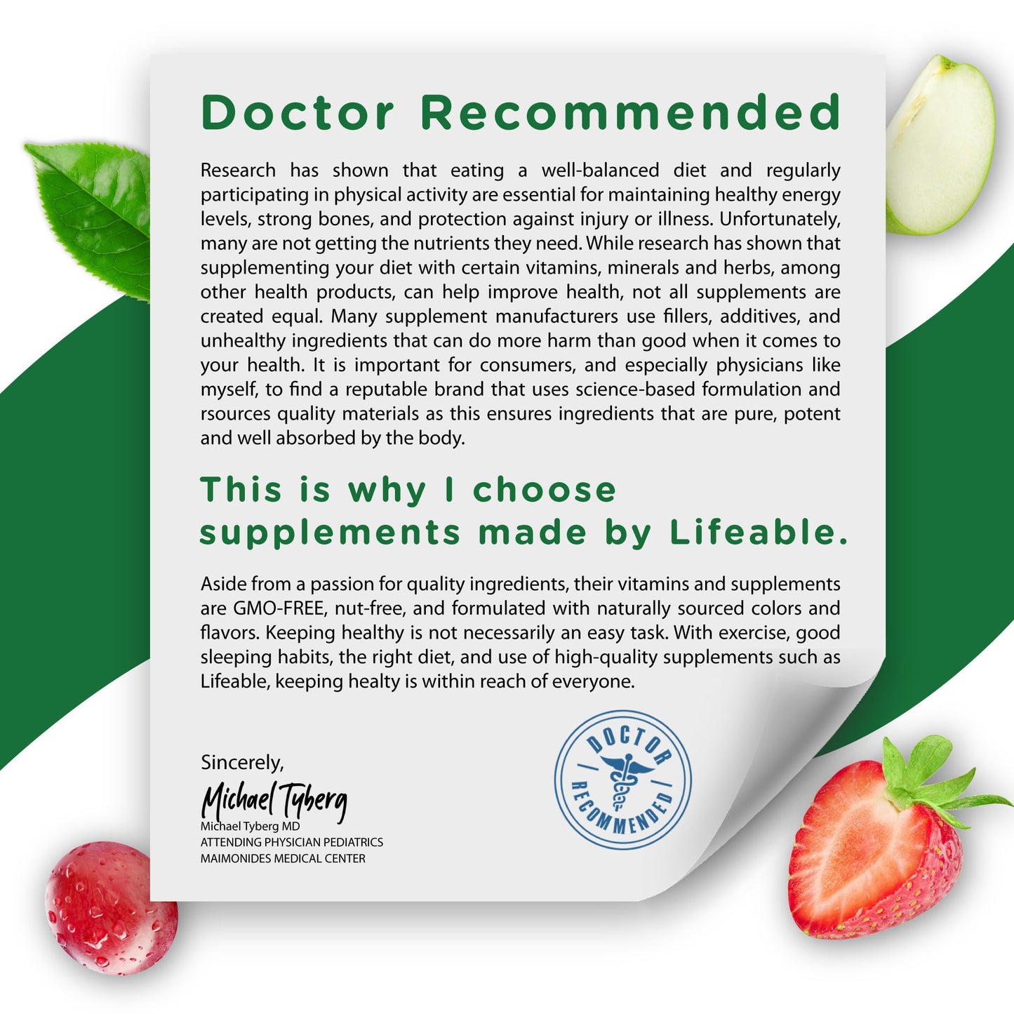 Lifeable Multivitamin with Iron for Adults | 13 Essential Vitamins & Minerals | Berry Flavor | 90 Gummies | Vegetarian & Non-GMO