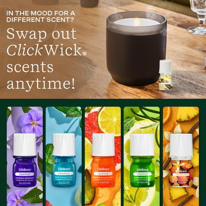 Lifelines ClickWick Very Vanilla 3-Pack – Essential Oil Blends for Lifelines Diffusers