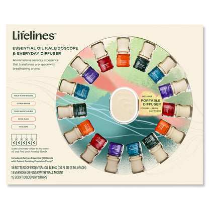 Lifelines Essential Oil Blends Gift Set with Everyday Diffuser