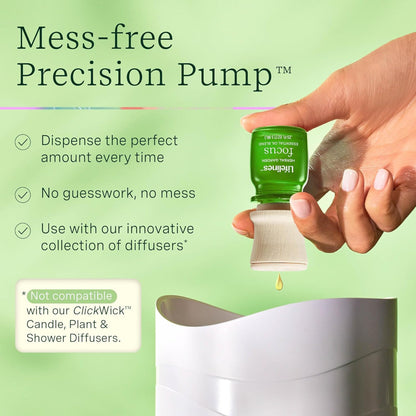 Lifelines Essential Oil Blends 4-Pack – Joy, Calm, Focus & Energy | Precision Pump Diffusers