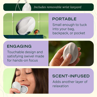 Lifelines Grounding Stone Gift Set – Fidget Tool & Essential Oil Blend
