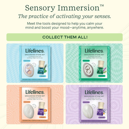 Lifelines Grounding Stone Gift Set – Fidget Tool & Essential Oil Blend