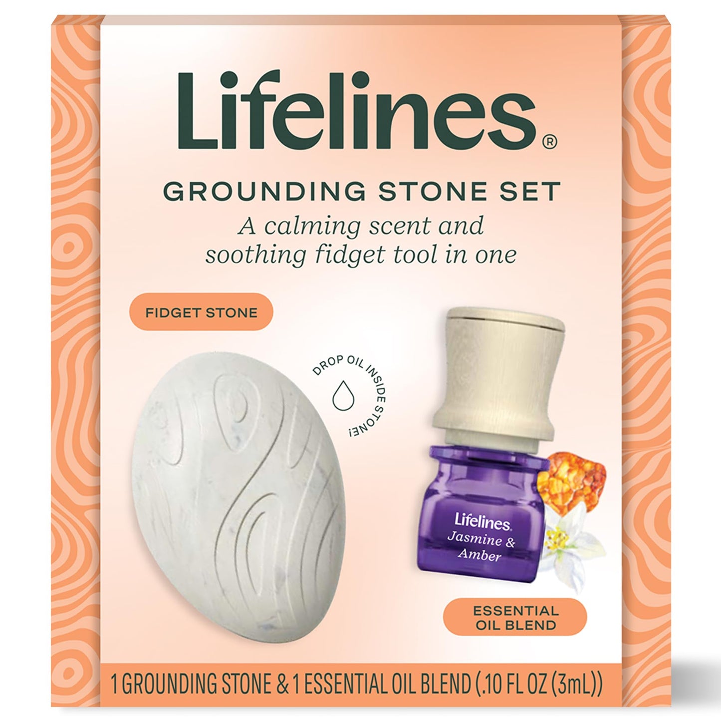 Lifelines Grounding Stone & Oil Gift Set – Fidgets for All Ages | Stocking Stuffers & Christmas Gifts