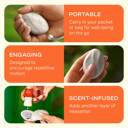 Lifelines Grounding Stones 2-Pack – Scented Fidget Diffuser for Calm & Focus