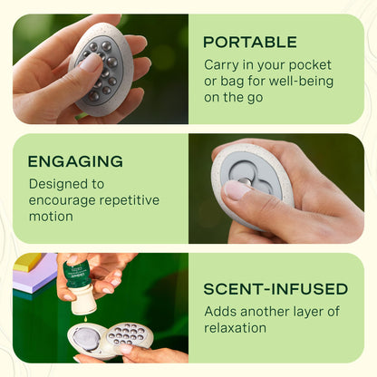 Lifelines Scent-Infused Grounding Stones 2-Pack | Portable Fidgets & Diffusion