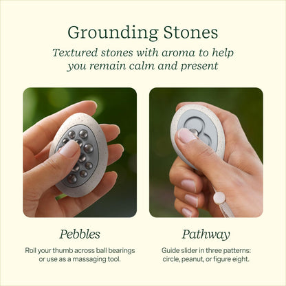 Lifelines Scent-Infused Grounding Stones 2-Pack | Portable Fidgets & Diffusion