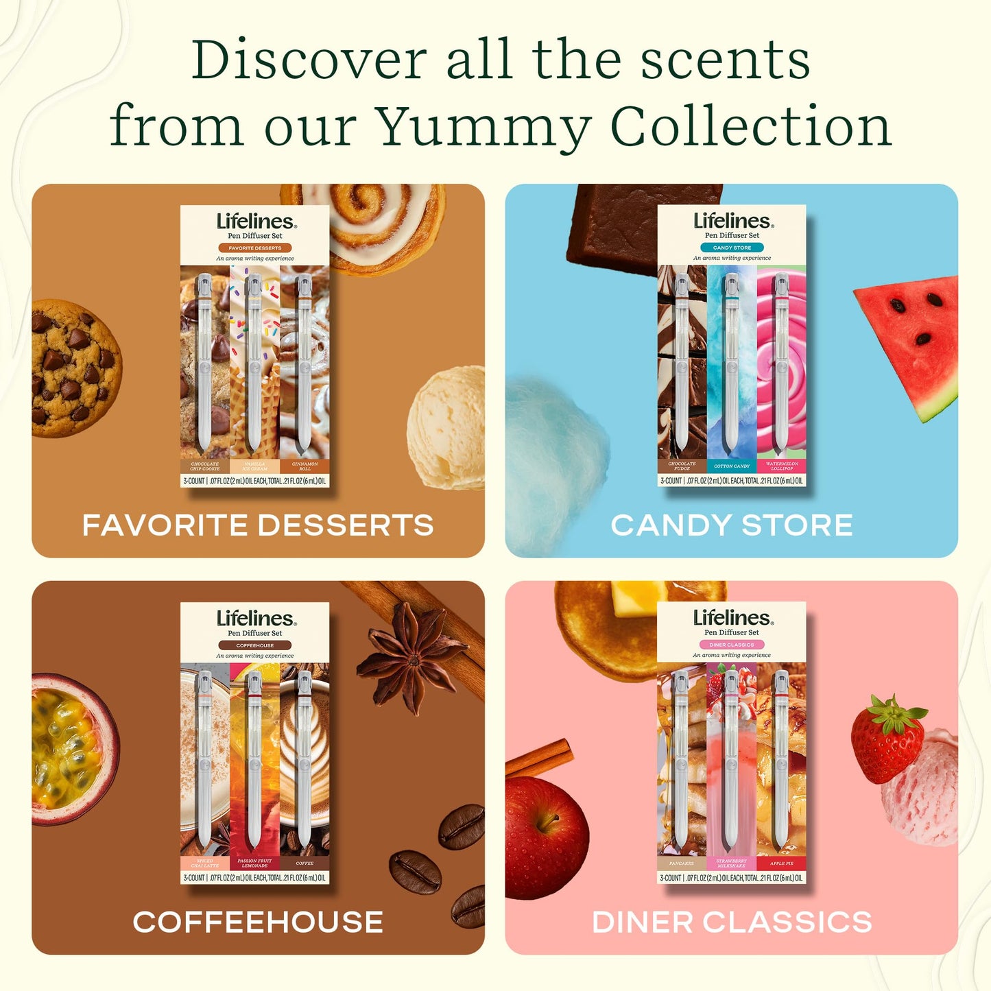 Lifelines Pen Diffuser Set – Chocolate Chip Cookie Aromatherapy Pen