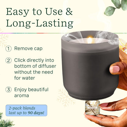 Lifelines Flameless Diffuser Winter Edition Gift Set – 2 ClickWick Blends