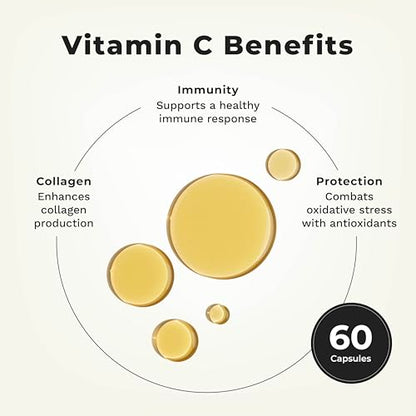 LifeSeasons Essentials Liposomal Vitamin C - Immunity, Skin & Collagen | 60 Caps