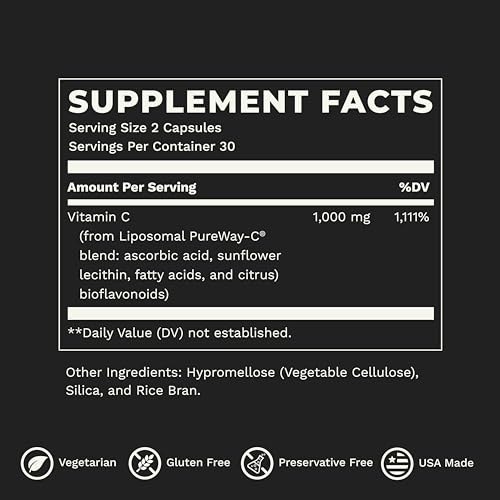 LifeSeasons Essentials Liposomal Vitamin C - Immunity, Skin & Collagen | 60 Caps